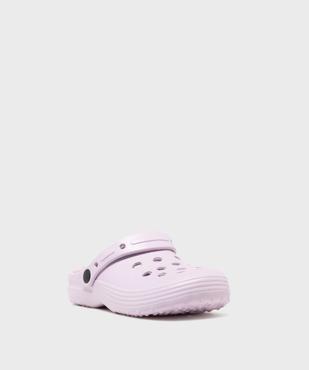 Sabots souples unis et perforés fille vue2 - GEMO (PLAGE) - GEMO