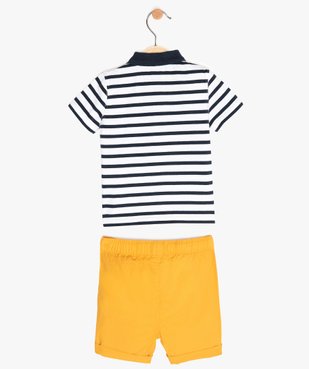 Ensemble bébé garçon 2 pièces (polo et short) vue3 - GEMO(BEBE DEBT) - GEMO