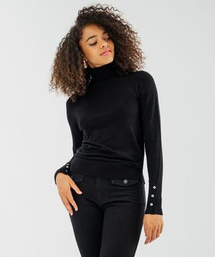 Pull à col roulée en maille fine femme vue1 - GEMO 4G FEMME - GEMO