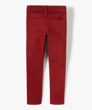 Pantalon garçon coupe skinny en toile extensible vue4 - GEMO (ENFANT) - GEMO