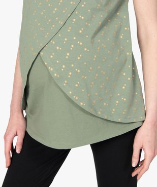 Tee-shirt de grossesse et d'allaitement à motifs vue2 - GEMO (MATER) - GEMO