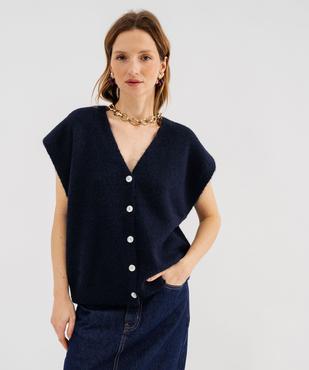 Gilet sans manches coupe oversize femme vue2 - GEMO(FEMME PAP) - GEMO