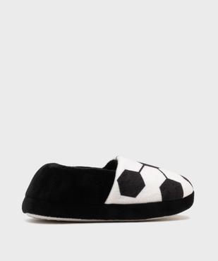 Chaussons en velours motif ballon de football garçon vue1 - GEMO - GEMO