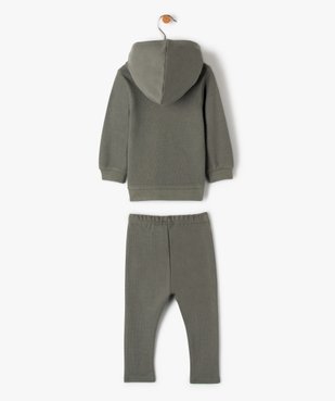 Ensemble bébé garçon 2 pièces : sweat + pantalon en maille côtelée vue4 - GEMO(BEBE DEBT) - GEMO