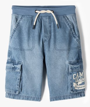 Bermuda garçon en denim multi-poches - Camps United vue2 - CAMPS UNITED - GEMO