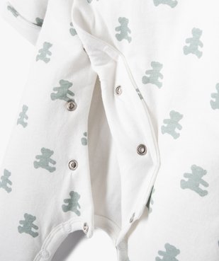 Pyjama bébé à ouverture croisée - LuluCastagnette vue3 - LULUCASTAGNETTE - GEMO