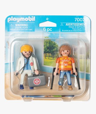 Jouet enfant Médecin et patient - Playmobil vue1 - DIVERS LICENCE - GEMO