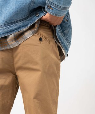 Pantalon chino en coton stretch homme vue2 - GEMO 4G HOMME - GEMO