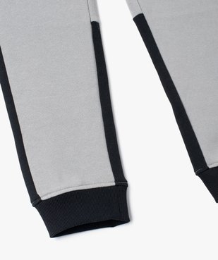 Pantalon de sport garçon en molleton à poches latérales vue3 - GEMO (ENFANT) - GEMO