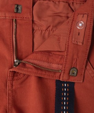 Pantalon en toile avec ceinture garçon - LuluCastagnette vue3 - LULUCASTAGNETTE - GEMO