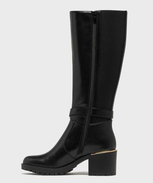 Bottes avec élastique sur la tige et brides cheville femme - Valentina Baldano vue10 - GEMO(URBAIN) - GEMO