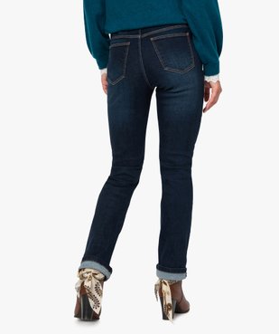 Jean femme regular taille normale brut avec ceinture vue3 - GEMO(FEMME PAP) - GEMO