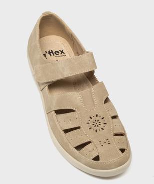 Chaussures confort à brides fermeture scratch femme vue11 - G'FLEX - GEMO