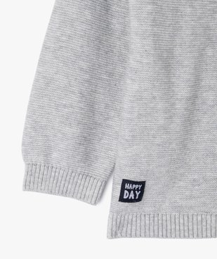 Gilet bébé en maille à fermeture zippée vue6 - GEMO(BEBE DEBT) - GEMO