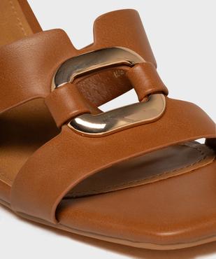 Mules à talon trapèze et bride bijou femme - Follow Me vue6 - FOLLOW ME - GEMO