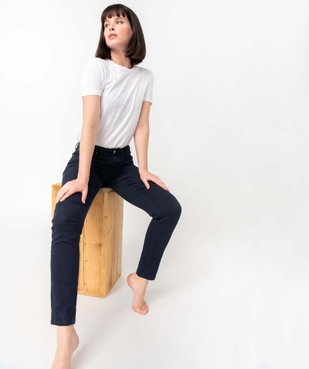 Pantalon coupe Slim taille normale femme vue1 - GEMO 4G FEMME - GEMO