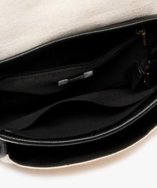 Sac à bandoulière en toile pailletée et cuir imitation femme vue3 - GEMO (ACCESS) - GEMO