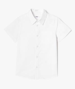 Chemise à manches courtes avec poche poitrine garçon vue1 - GEMO (ENFANT) - GEMO