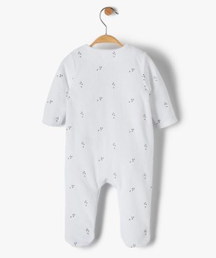 Pyjama bébé garçon en velours avec motifs animal vue3 - GEMO(BB COUCHE) - GEMO