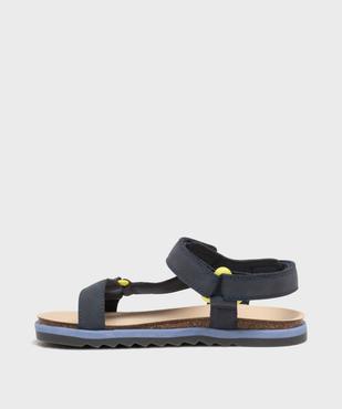 Sandales à scratch unies garçon - 5 Miles vue3 - 5 MILES - GEMO