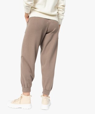 Pantalon femme en maille resserré aux chevilles vue3 - GEMO(FEMME PAP) - GEMO