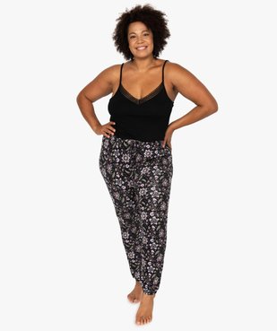 Pantalon de pyjama femme resserré dans le bas vue5 - GEMO(HOMWR FEM) - GEMO