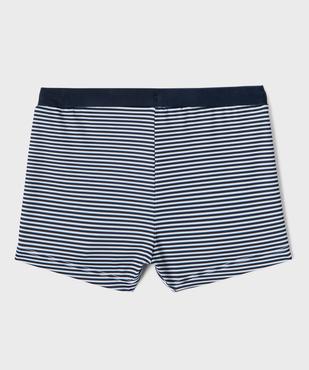 Short de bain à rayures garçon - LuluCastagnette vue4 - LULU CASTAGNETTE GEMO FOR GOOD - GEMO