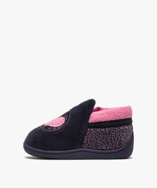 Chaussons bébé fille bottillons zippées - Isotoner vue3 - ISOTONER - GEMO