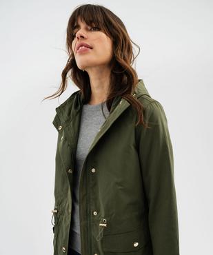 Parka à capuche avec boutons métalliques femme vue6 - GEMO(FEMME PAP) - GEMO