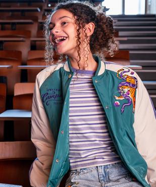 Blouson matelassé multicolore fille - Camps United vue1 - CAMPS GEMO FOR GOOD - GEMO