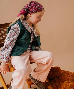 Gilet sans manches en maille sherpa fille vue6 - GEMO 4G FILLE - GEMO
