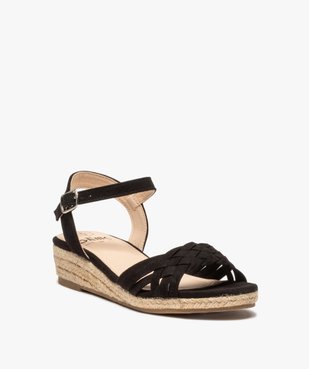Sandales compensées avec brides tressées femme - Valentina Baldano vue2 - VALENTINA BALDA - GEMO