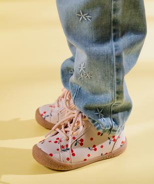 Chaussures premiers pas à motifs cerises bébé fille - Lovely Wings vue1 - LOVELY WINGS - GEMO