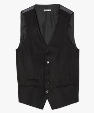 Gilet de costume homme fermeture 5 boutons vue4 - GEMO (HOMME) - GEMO