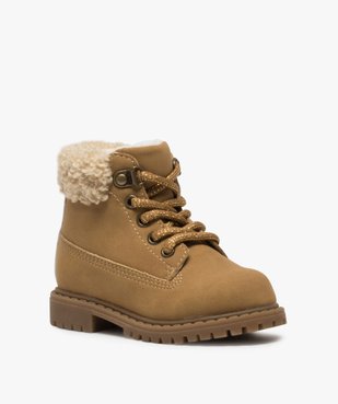 Bottines bébé fille zippées à col rembourré - Les Supaires vue2 - GEMO(BEBE DEBT) - GEMO