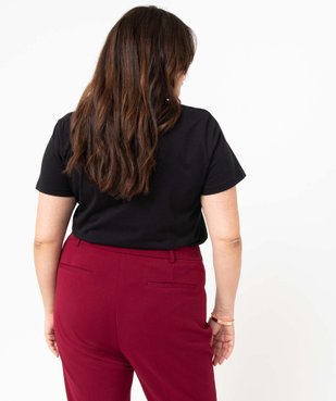Tee-shirt femme grande taille avec motif brodé vue3 - GEMO (G TAILLE) - GEMO