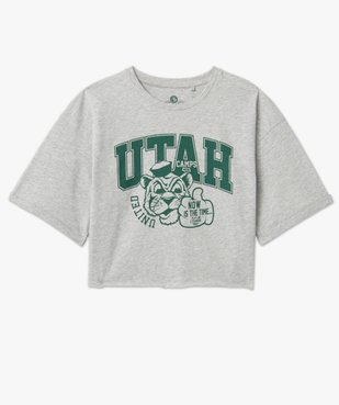 Tee-shirt femme court avec manches oversize - Camps United vue4 - CAMPS UNITED - GEMO