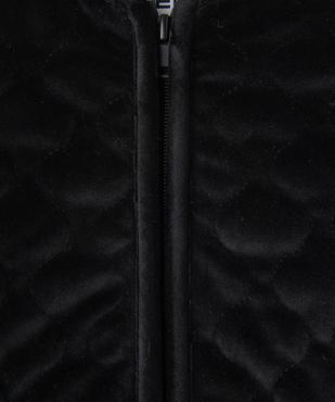 Veste zippée en velours matelassé fille vue2 - GEMO (ENFANT) - GEMO