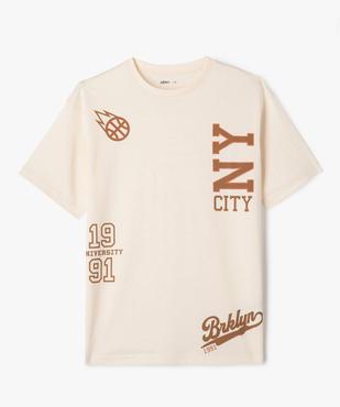 Tee-shirt graphique coupe droite garçon vue2 - GEMO (JUNIOR) - GEMO