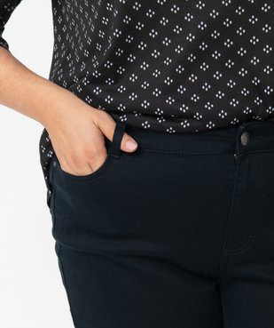 Pantalon femme grande taille coupe slim en toile extensible vue2 - GEMO (G TAILLE) - GEMO