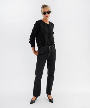 Jean cropped straight pailleté femme vue4 - GEMO(FEMME PAP) - GEMO