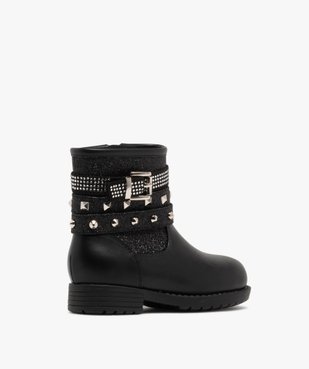 Boots fille à col clouté fantaisie strass et paillettes vue5 - LOVELY WINGS GEMO FOR GOOD - GEMO
