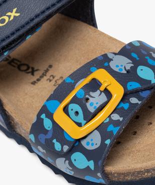 Sandales imprimées à scratch et à boucle bébé garçon - Geox vue6 - GEOX - GEMO