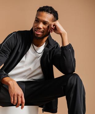 Sweat de sport zippé avec liserés réfléchissants homme vue6 - GEMO 4G HOMME - GEMO