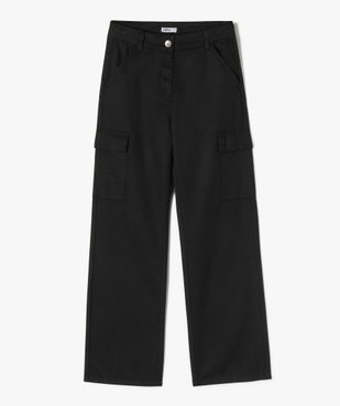 Pantalon cargo straight en coton fille vue1 - GEMO 4G FILLE - GEMO