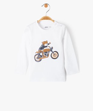 Ensemble 2 pièces : chemise en jean + tee-shirt manches longues bébé garçon vue2 - GEMO 4G BEBE - GEMO