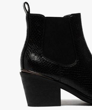 Boots femme à talon style chelsea unis vue6 - GEMO(URBAIN) - GEMO