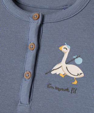 Tee-shirt body 2 en 1 bébé garçon vue2 - GEMO(BB COUCHE) - GEMO