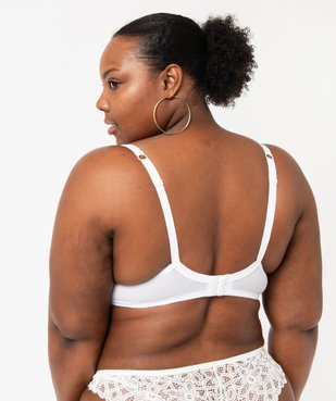 Soutien-gorge grande taille à armatures et coques fines  vue5 - GEMO(HOMWR FEM) - GEMO
