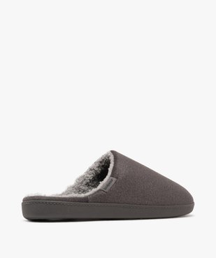 Chaussons mules dessus velours homme - Isotoner vue4 - ISOTONER - GEMO